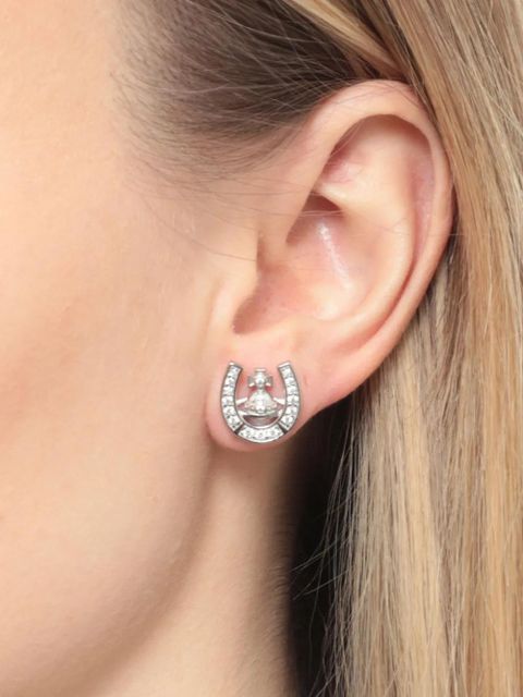 Vivienne Westwood horseshoe embellished earrings - Silver - zdjęcie produktu nr 2
