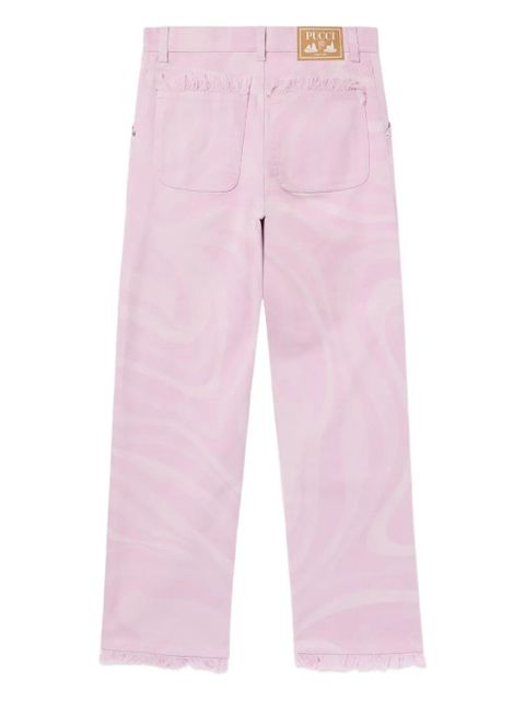 PUCCI Marmo-print trousers - Pink