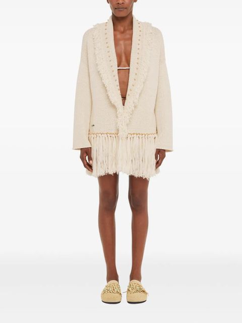 Alanui Jasmine cardigan - White