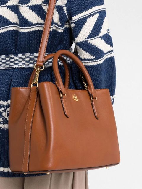 Lauren Ralph Lauren Marcy 26 leather tote bag - Brown