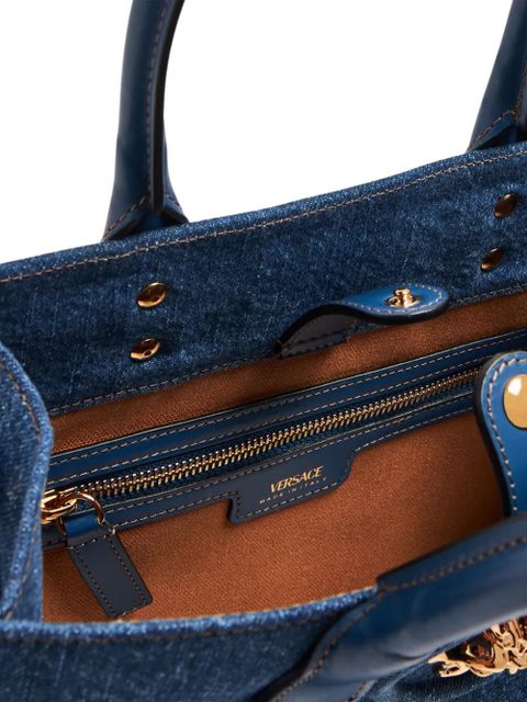Versace La Medusa denim tote bag - Blue