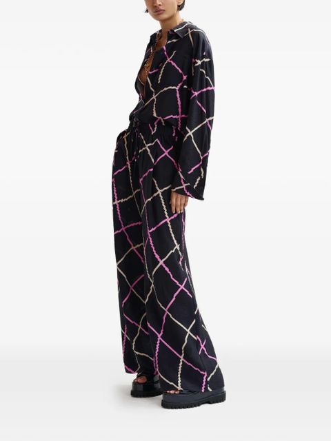 Essentiel Antwerp patterned drawstring trousers - Black - zdjęcie produktu nr 2