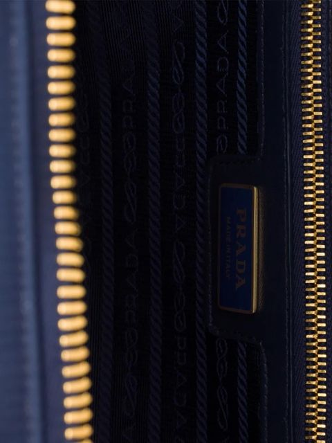 Prada medium logo-detail tote bag - Blue