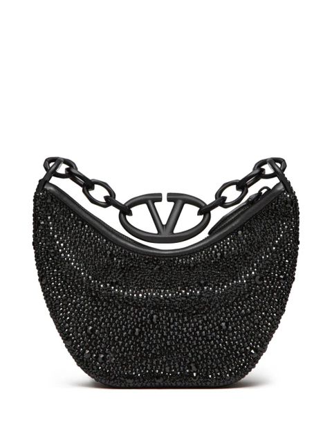 Valentino Garavani mini VLogo Moon shoulder bag - Black - zdjęcie produktu nr 2