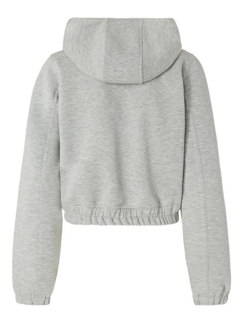 PINKO logo-embroidered hoodie - Grey - zdjęcie produktu nr 2