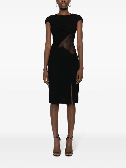 Givenchy panelled crepe midi dress - Black - zdjęcie produktu nr 2