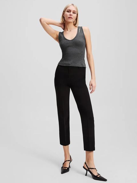 Karl Lagerfeld t-shirt damski kolor szary A3W17117