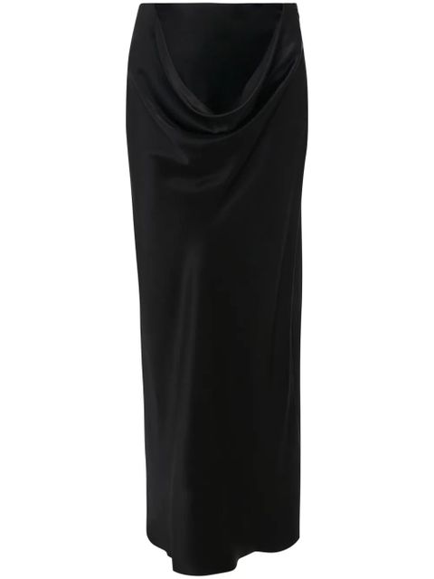 JW Anderson draped silk maxi skirt - Black - zdjęcie produktu nr 1