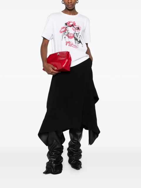 Alexander McQueen dalmatian-print T-shirt - White