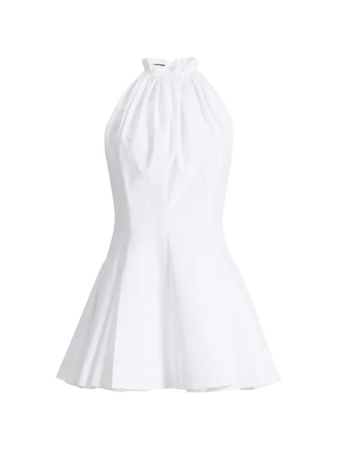 Balmain flared cotton poplin dress - White - zdjęcie produktu nr 1