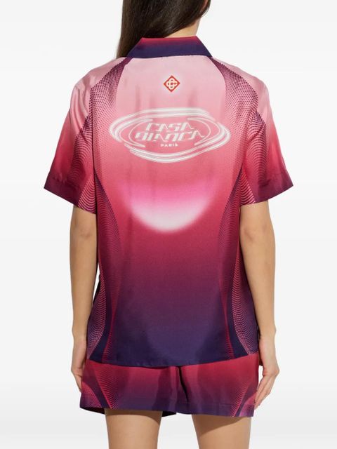 Casablanca gradient-effect polo shirt - Pink