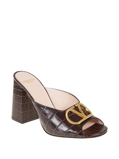 Valentino Garavani logo-detail heeled sandals - Brown - zdjęcie produktu nr 2