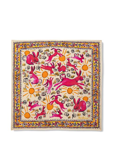 Moschino printed silk scarf - Neutrals - zdjęcie produktu nr 1