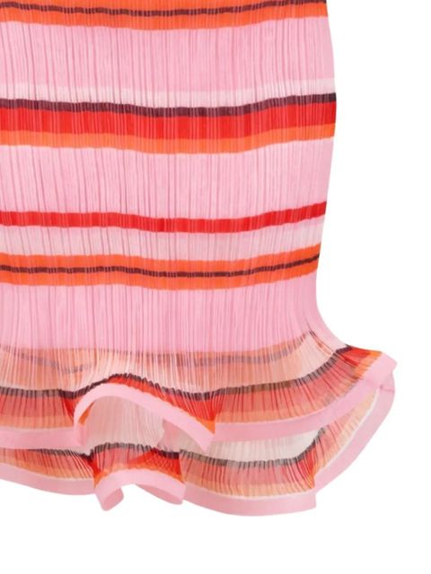 Simkhai ruffled striped mini skirt - Pink - zdjęcie produktu nr 2