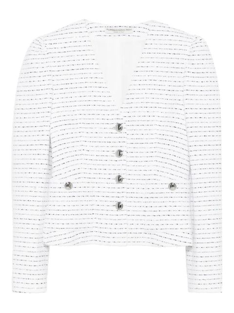 Alessandra Rich striped jacket - White - zdjęcie produktu nr 1