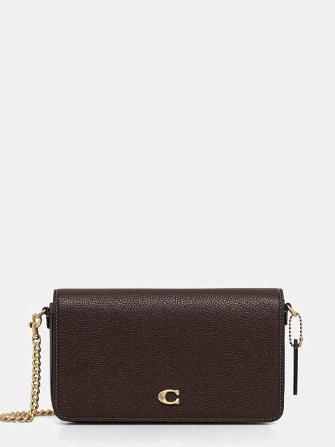 Coach torebka skórzana Mila kolor brązowy CAO01 - zdjęcie produktu nr 1