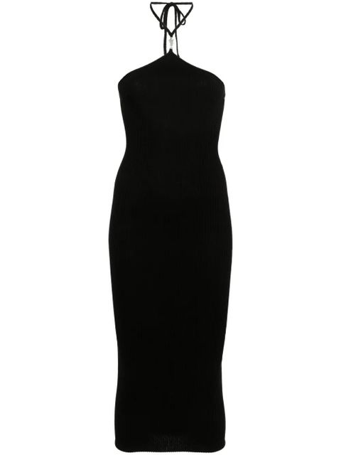 AMIRI logo-plaque midi dress - Black - zdjęcie produktu nr 1