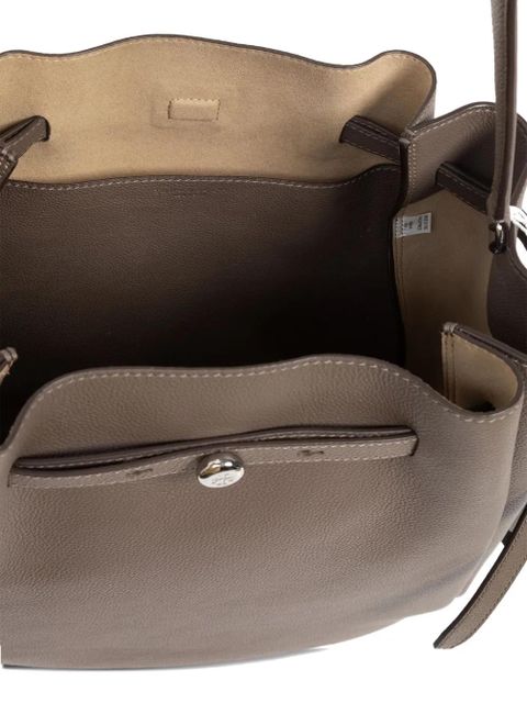 Tory Burch large Romy leather bucket bag - Brown