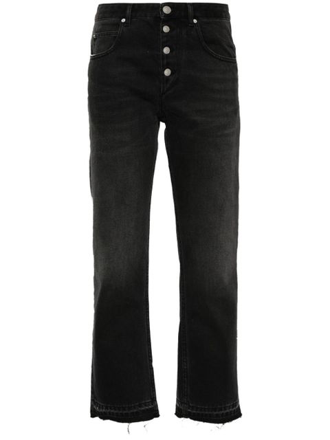 ISABEL MARANT Jemina raw-edge jeans - Black