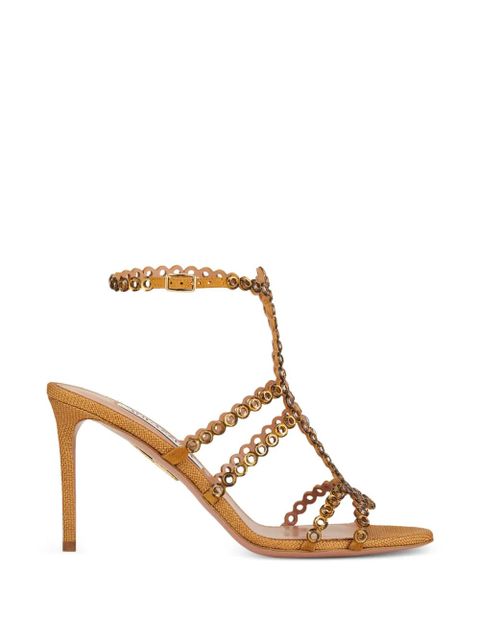 Aquazzura Mooncrush heeled sandals - Brown - zdjęcie produktu nr 1