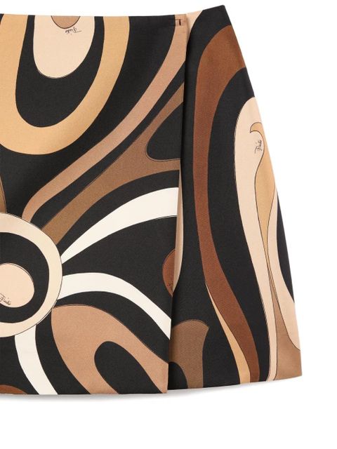 PUCCI Marmo-print mini skirt - Black