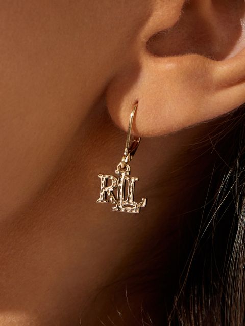 LAUREN BY RALPH LAUREN - Wiszące kolczyki z logo