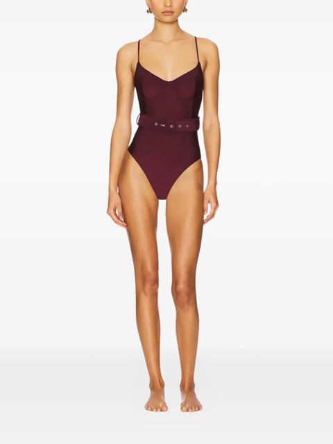 Simkhai belted bustier one piece - Purple - zdjęcie produktu nr 2