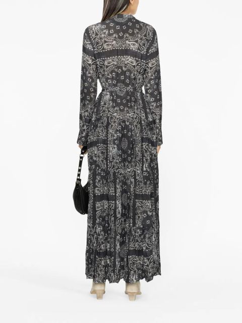 Golden Goose paisley-print maxi shirtdress - Grey