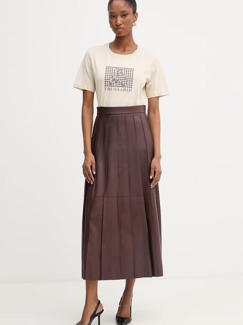 Trussardi t-shirt damski bawełniany - zdjęcie produktu nr 1