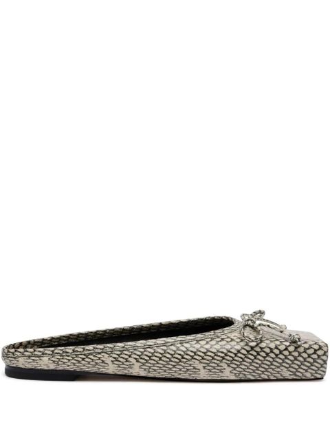 Jacquemus snakeskin-effect mules - Neutrals - zdjęcie produktu nr 1