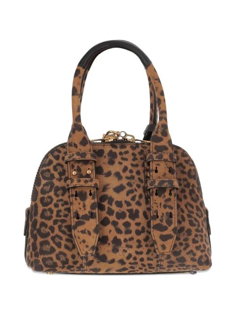 PINKO Mini leopard-print padlock bag - Brown - zdjęcie produktu nr 2