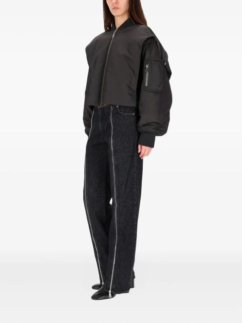 Jean Paul Gaultier zip-fastening bomber jacket - Grey - zdjęcie produktu nr 2