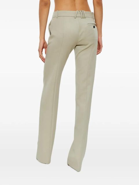 The Attico pressed-crease trousers - Neutrals