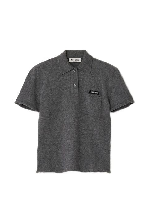 Miu Miu buttoned pocket polo shirt - Grey - zdjęcie produktu nr 1