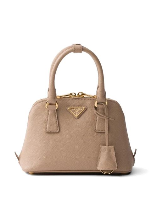 Prada Promenade Saffiano leather mini tote bag - Neutrals