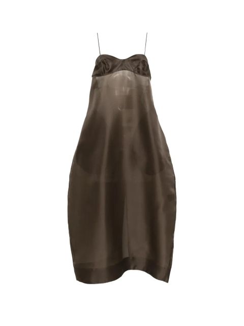 Róhe bustier sheer midi dress - Brown - zdjęcie produktu nr 1