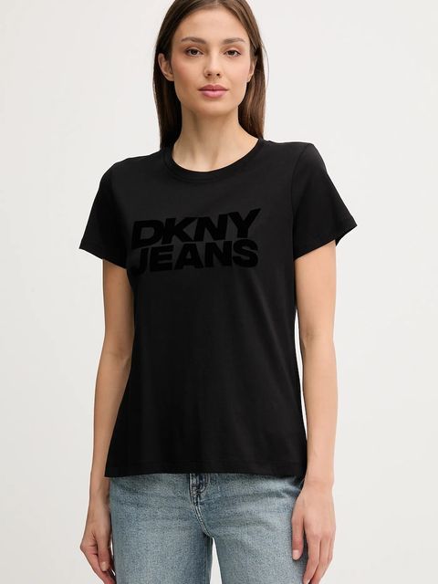 Dkny t-shirt damski kolor czarny DJ4T1265 - zdjęcie produktu nr 1