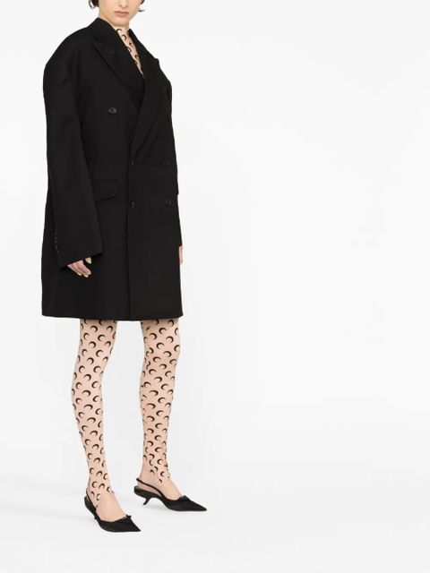 WARDROBE.NYC Oversized double-breasted wool coat - Black