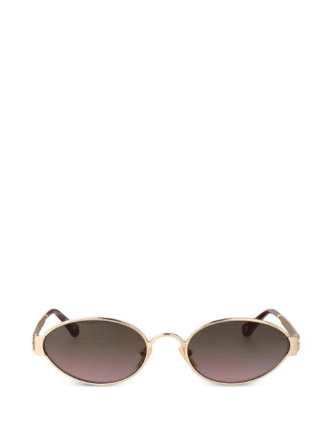 Chloé oval-frame sunglasses - Gold - zdjęcie produktu nr 1