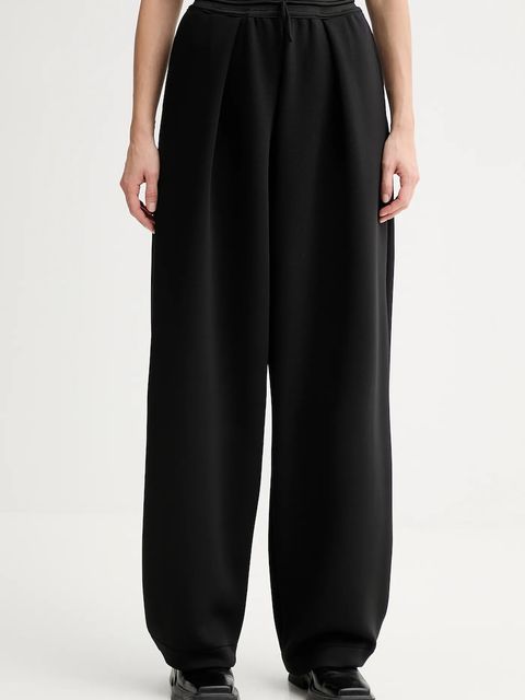 MMC STUDIO spodnie dresowe damskie kolor czarny gładkie VERITE.SWEATPANTS - zdjęcie produktu nr 1