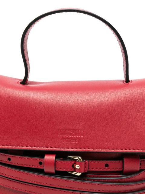 Moschino buckle leather mini bag - Red