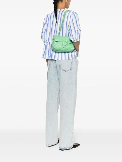 PINKO mini Love quilted shoulder bag - Green - zdjęcie produktu nr 2