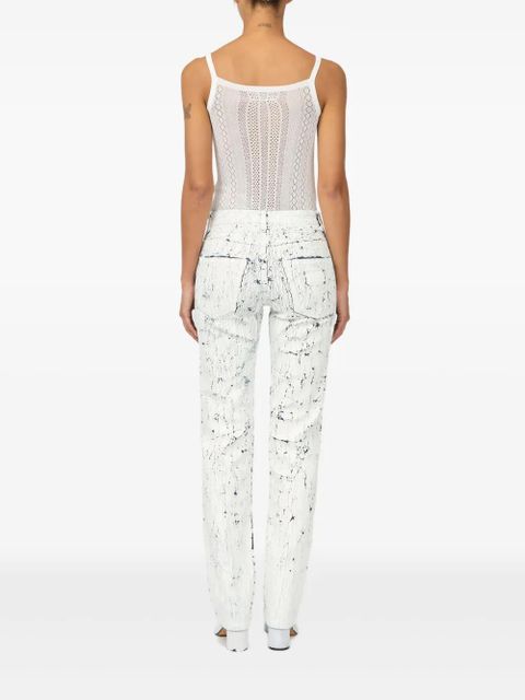 MM6 Maison Margiela coated jeans - White