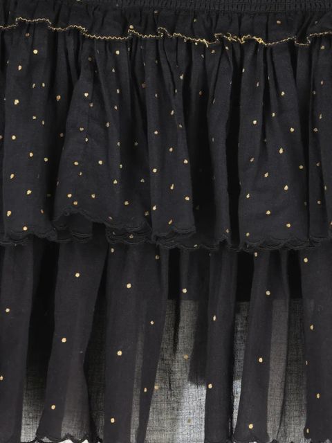 ISABEL MARANT ruffled tiered midi skirt - Black - zdjęcie produktu nr 2