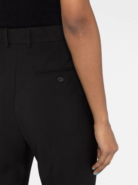 Alexander McQueen cropped straight-leg trousers - Black