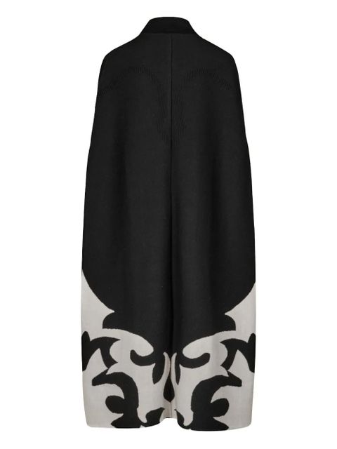 Johanna Ortiz tie-neck cape - Black