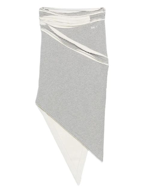 The Attico asymmetric midi skirt - Grey