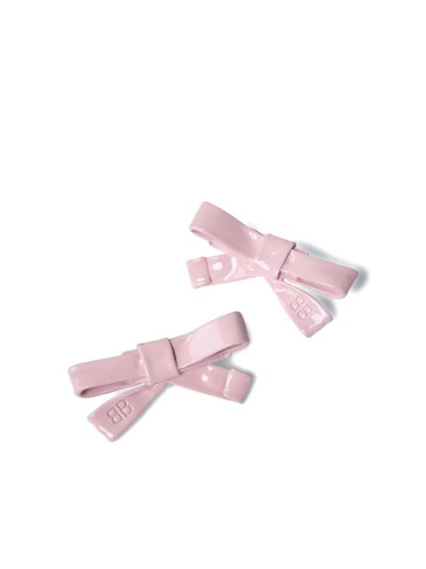 Balenciaga bow-motif earrings - Pink - zdjęcie produktu nr 2