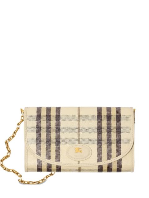 Burberry check chain strap mini bag - Neutrals - zdjęcie produktu nr 1