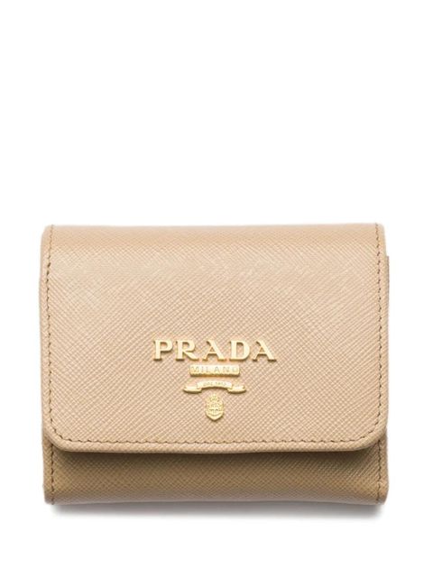 Prada small Saffiano leather wallet - Neutrals - zdjęcie produktu nr 1